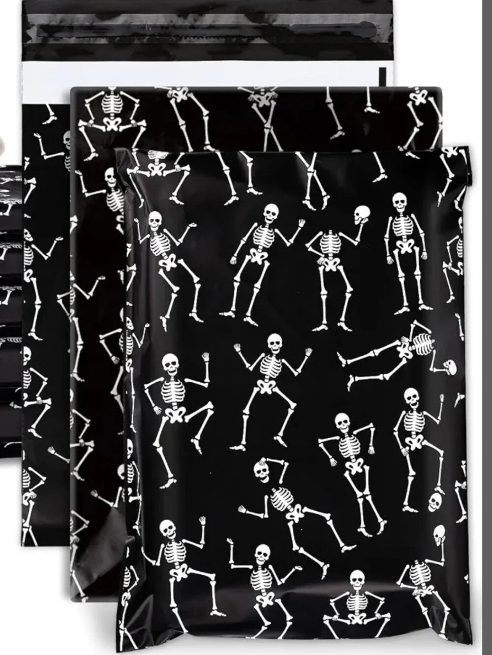 Halloween Skeleton Poly Mailers